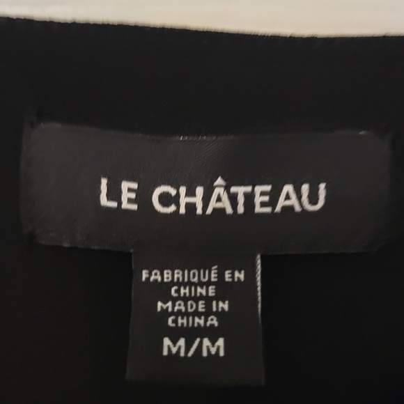 Le Chateau Black Poncho Style Top - Picture 5 of 5